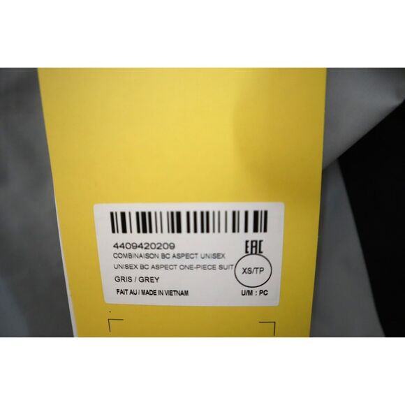 Ski-Doo 4409420209 Unisex Sz XS Gray/Black BC Aspect One-Piece Snow Suit - Picture 12 of 16